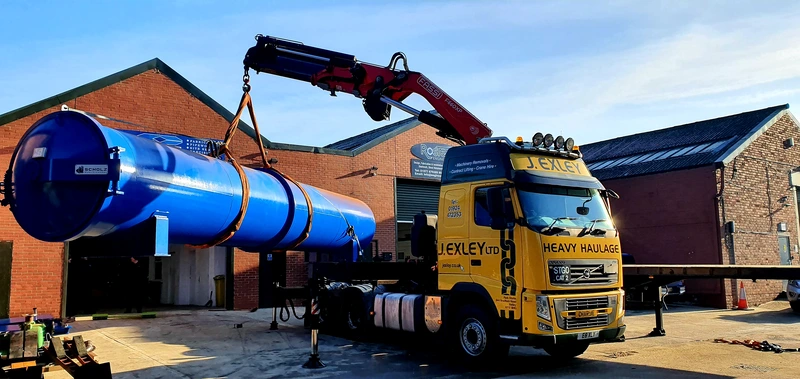 Machinery Installations - Installing a timber treatment vessel